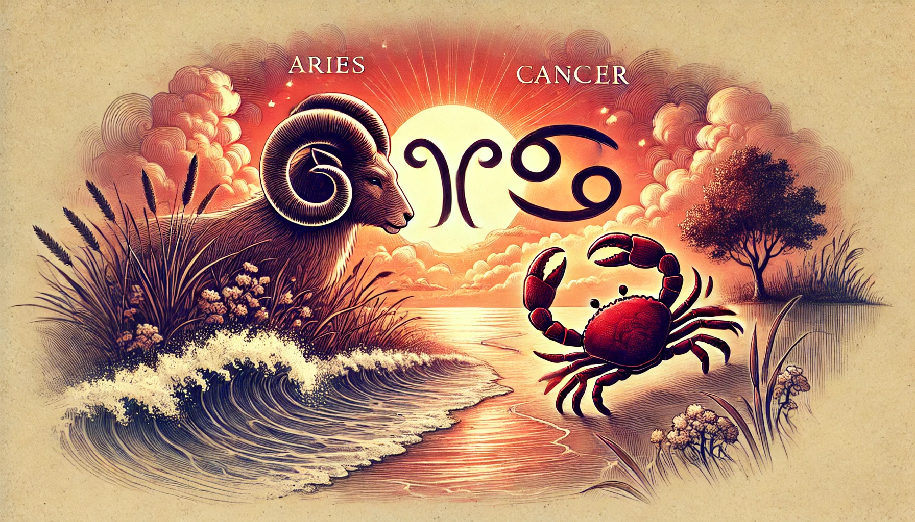 Aries and Cancer Romantic Compatibility: Understanding the Fiery and Emotional Bond