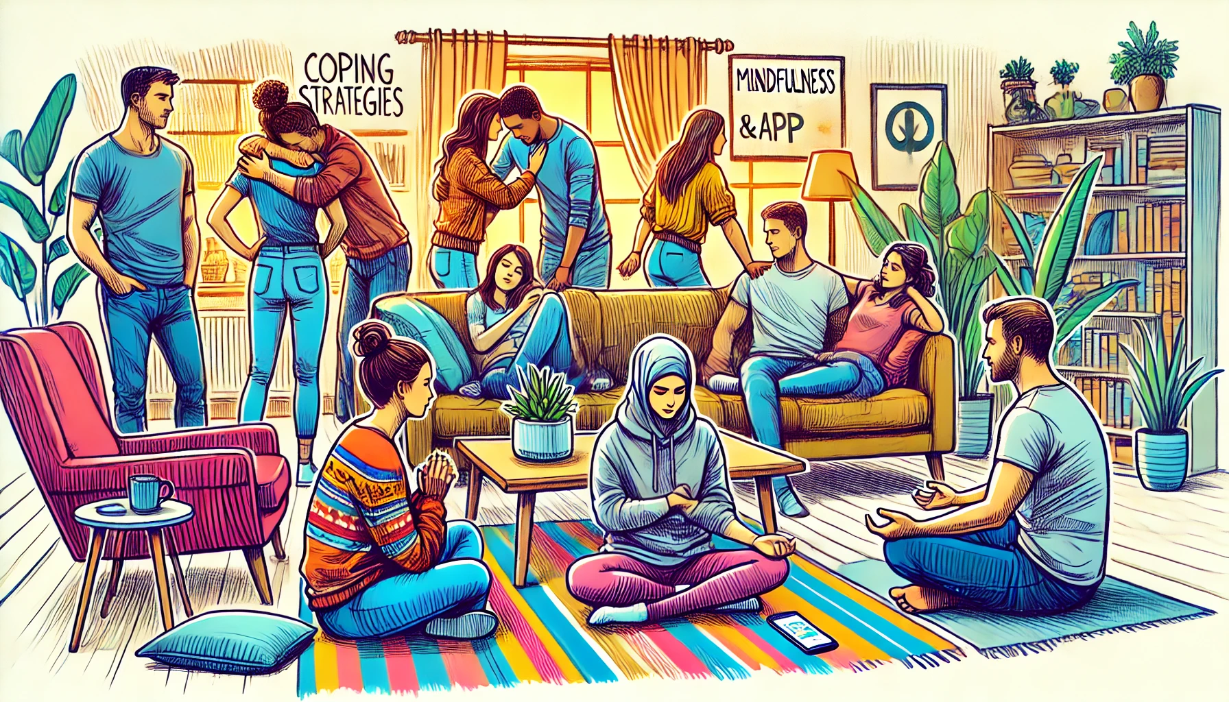 Coping Mechanisms and Strategies Shared Among Friends