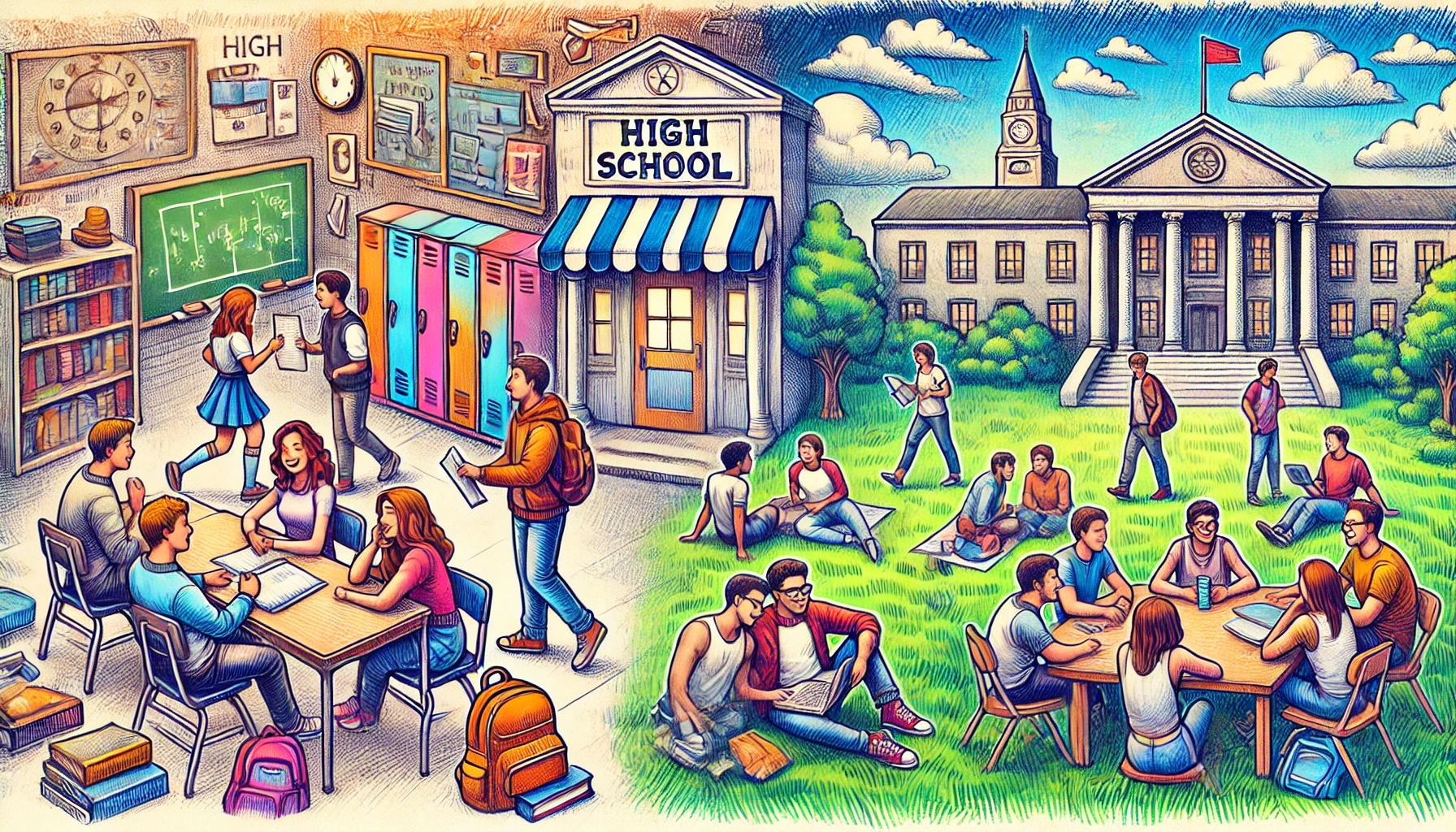 Friendships in High School vs. College