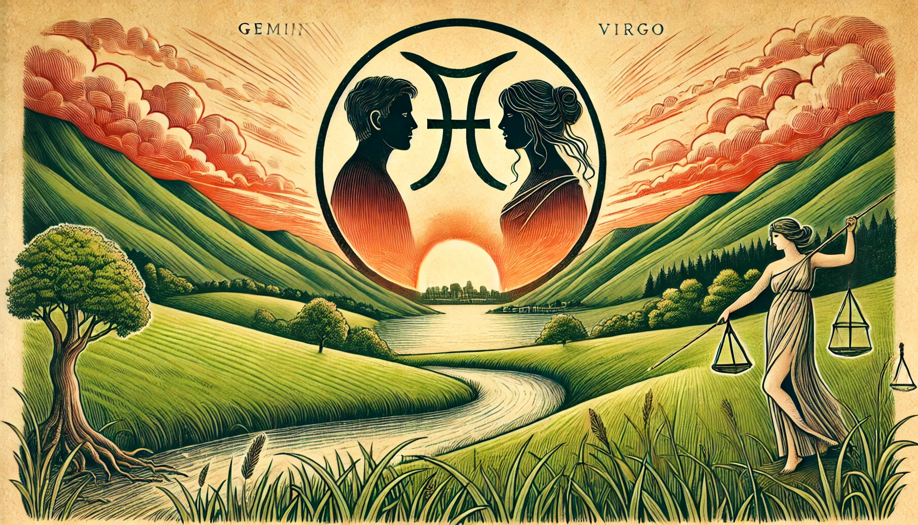 Gemini and Virgo Romantic Compatibility: Intellect and Order in Love