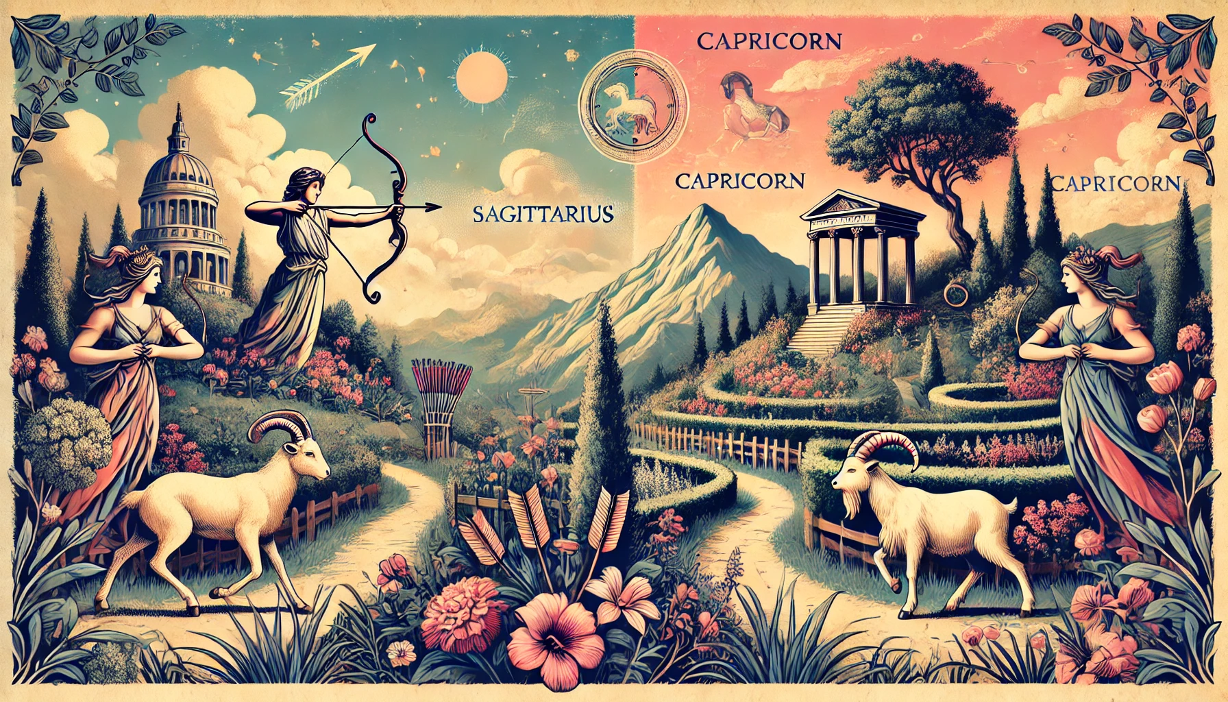 Sagittarius and Capricorn Romantic Compatibility: Freedom Meets Discipline in Love