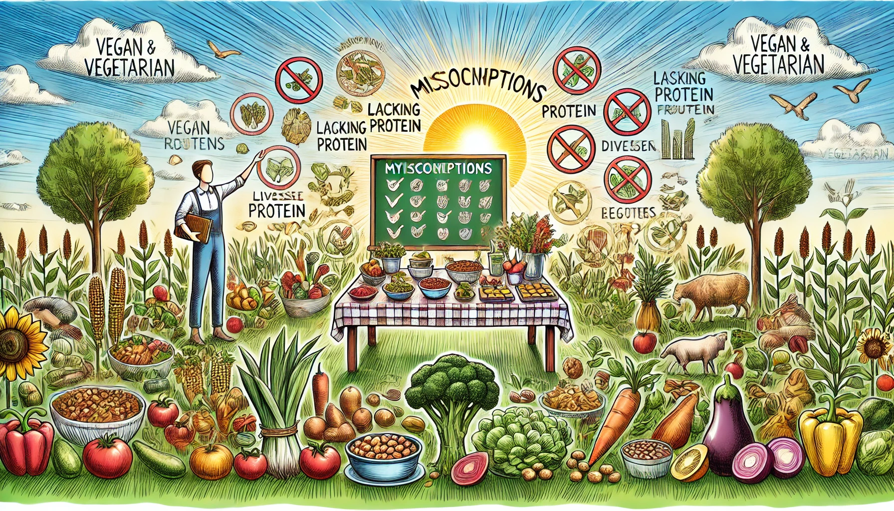 Common Misconceptions About Vegan and Vegetarian Diets