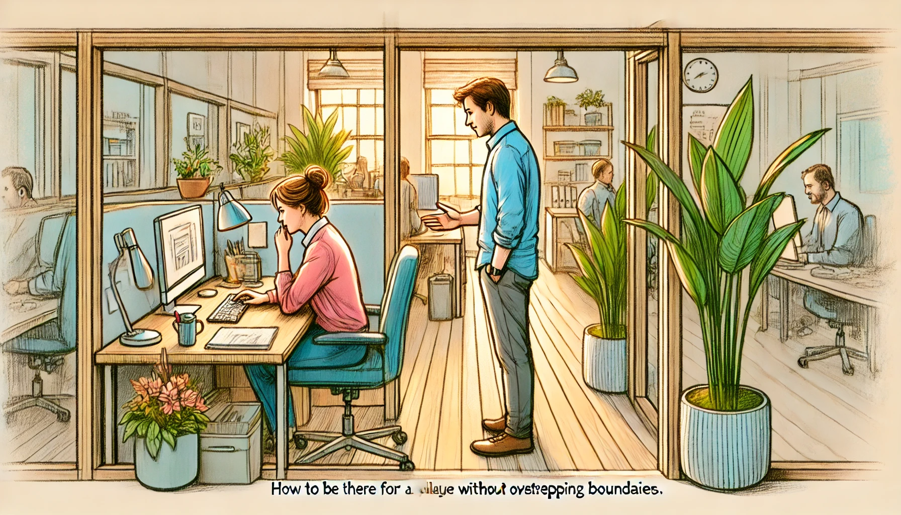 How to Be There for a Colleague Without Overstepping Boundaries