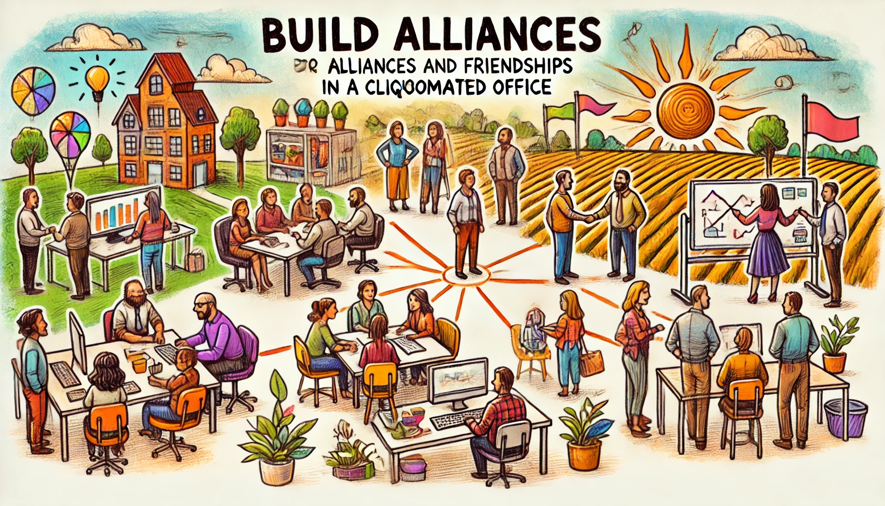 How to Build Alliances and Friendships in a Clique-Dominated Office