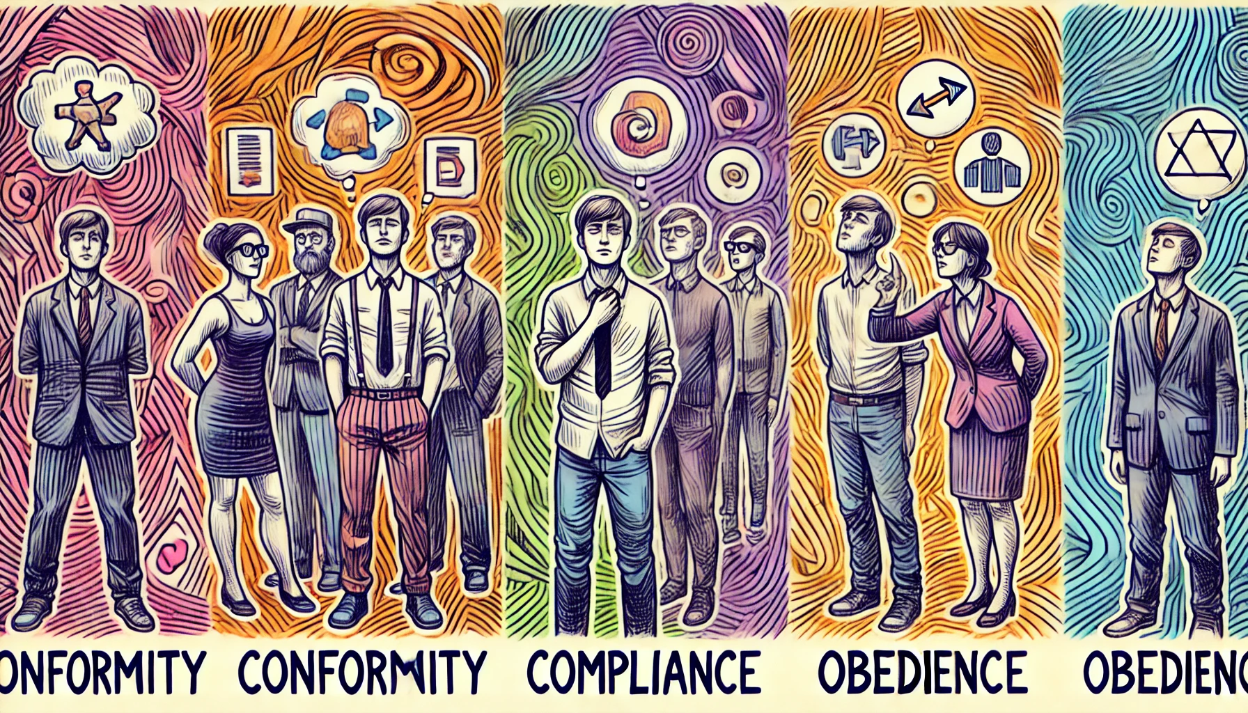 Types of Social Influence: Conformity, Compliance, and Obedience